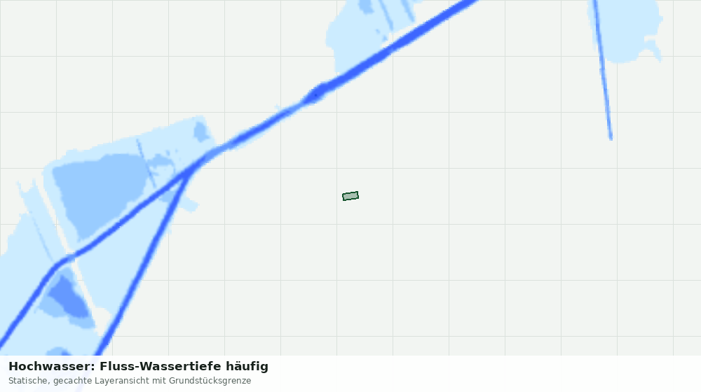 Statische Kartenansicht: Hochwasser: Fluss-Wassertiefe häufig