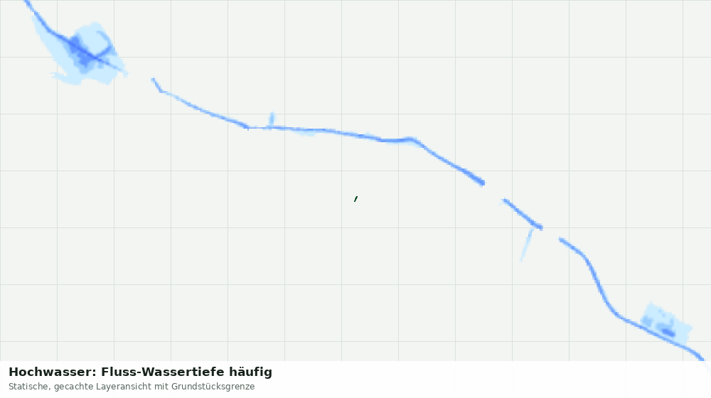 Statische Kartenansicht: Hochwasser: Fluss-Wassertiefe häufig