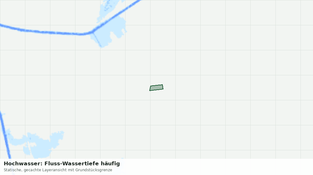 Statische Kartenansicht: Hochwasser: Fluss-Wassertiefe häufig