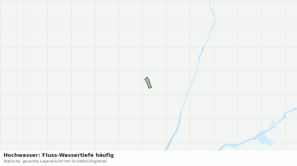 Statische Kartenansicht: Hochwasser: Fluss-Wassertiefe häufig