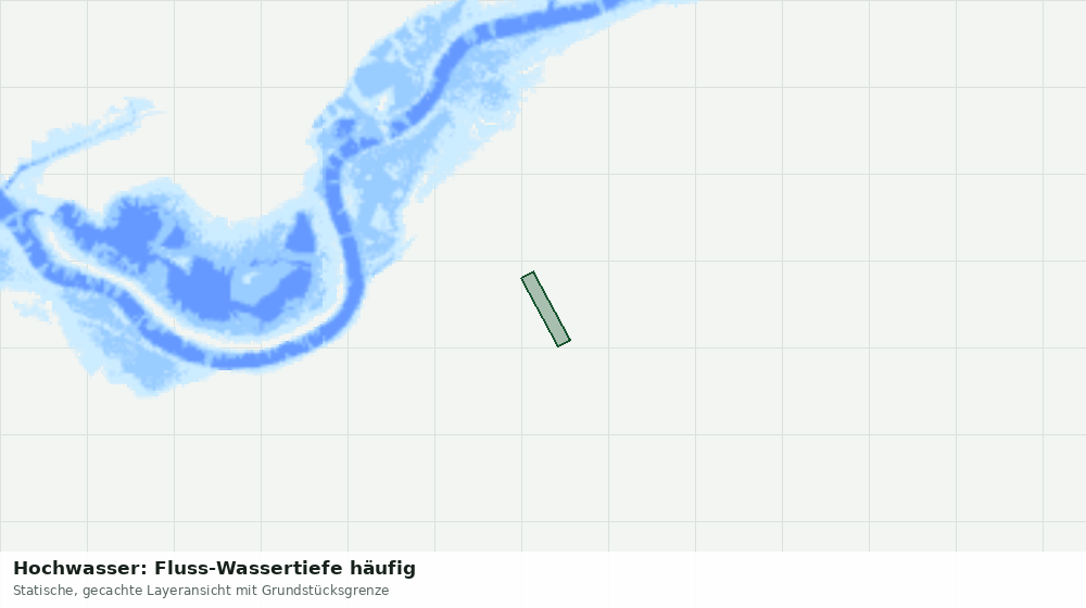 Statische Kartenansicht: Hochwasser: Fluss-Wassertiefe häufig