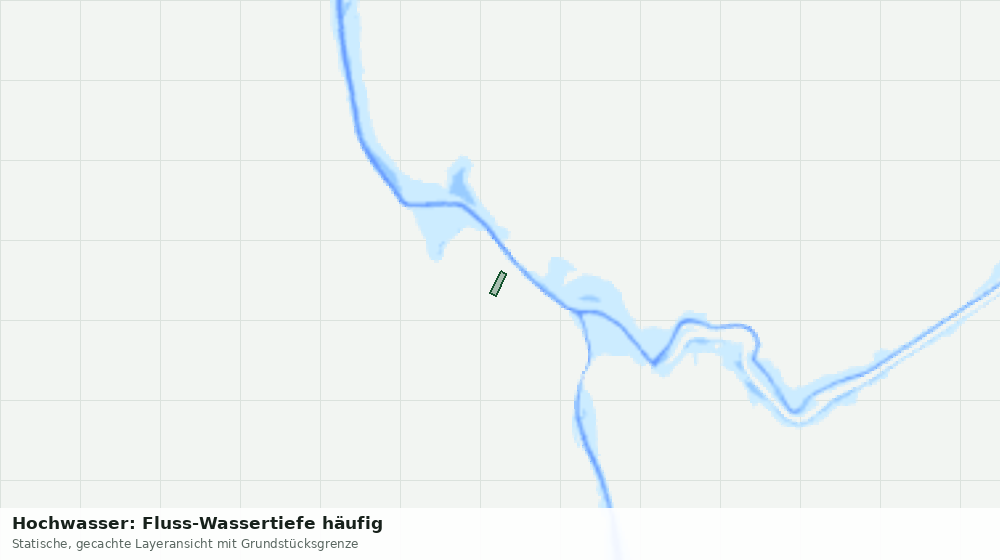 Statische Kartenansicht: Hochwasser: Fluss-Wassertiefe häufig