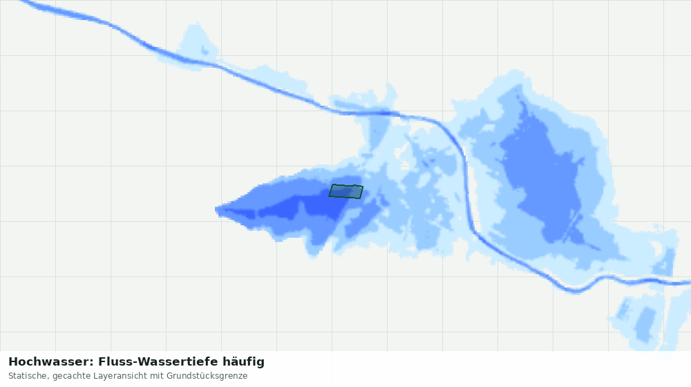 Statische Kartenansicht: Hochwasser: Fluss-Wassertiefe häufig