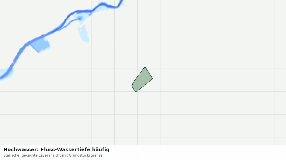 Statische Kartenansicht: Hochwasser: Fluss-Wassertiefe häufig