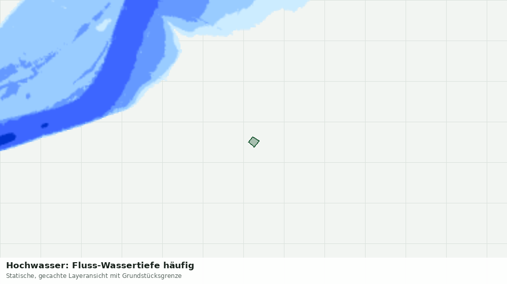 Statische Kartenansicht: Hochwasser: Fluss-Wassertiefe häufig