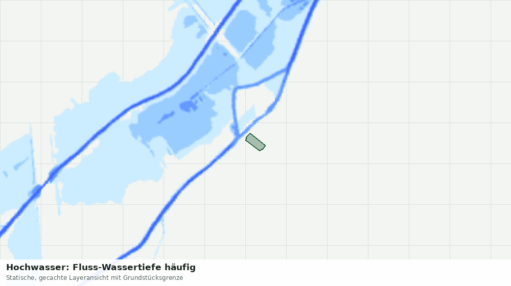 Statische Kartenansicht: Hochwasser: Fluss-Wassertiefe häufig