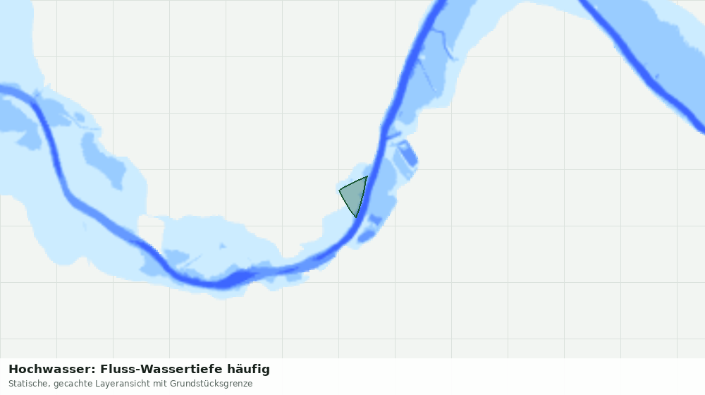 Statische Kartenansicht: Hochwasser: Fluss-Wassertiefe häufig