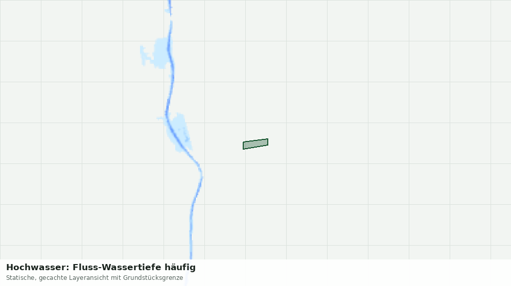 Statische Kartenansicht: Hochwasser: Fluss-Wassertiefe häufig