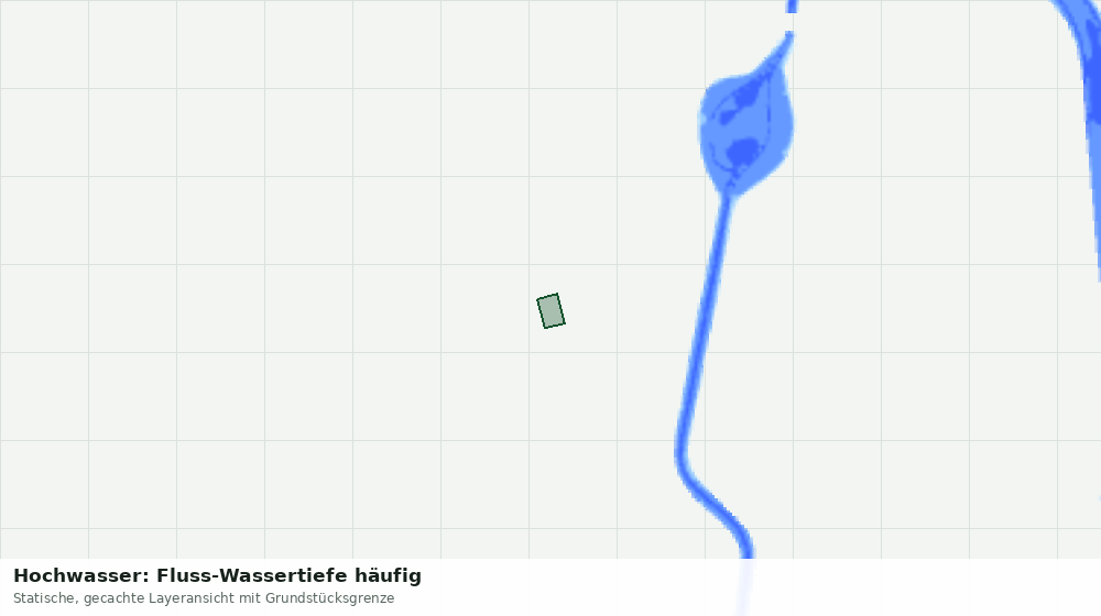 Statische Kartenansicht: Hochwasser: Fluss-Wassertiefe häufig