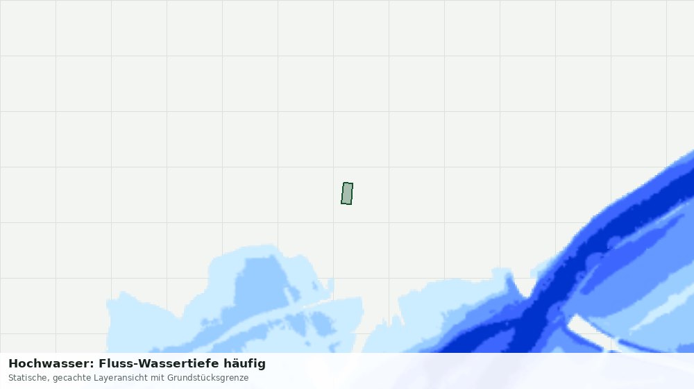 Statische Kartenansicht: Hochwasser: Fluss-Wassertiefe häufig