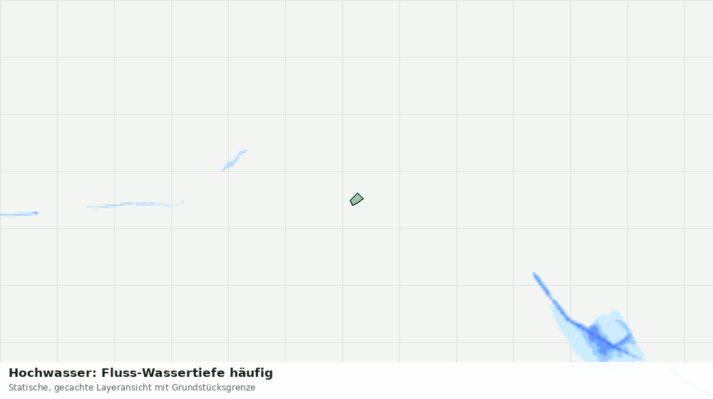 Statische Kartenansicht: Hochwasser: Fluss-Wassertiefe häufig
