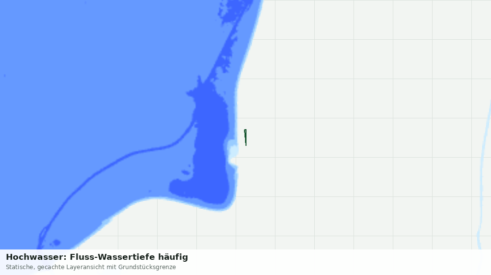 Statische Kartenansicht: Hochwasser: Fluss-Wassertiefe häufig