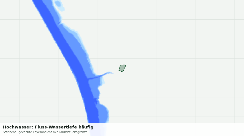 Statische Kartenansicht: Hochwasser: Fluss-Wassertiefe häufig