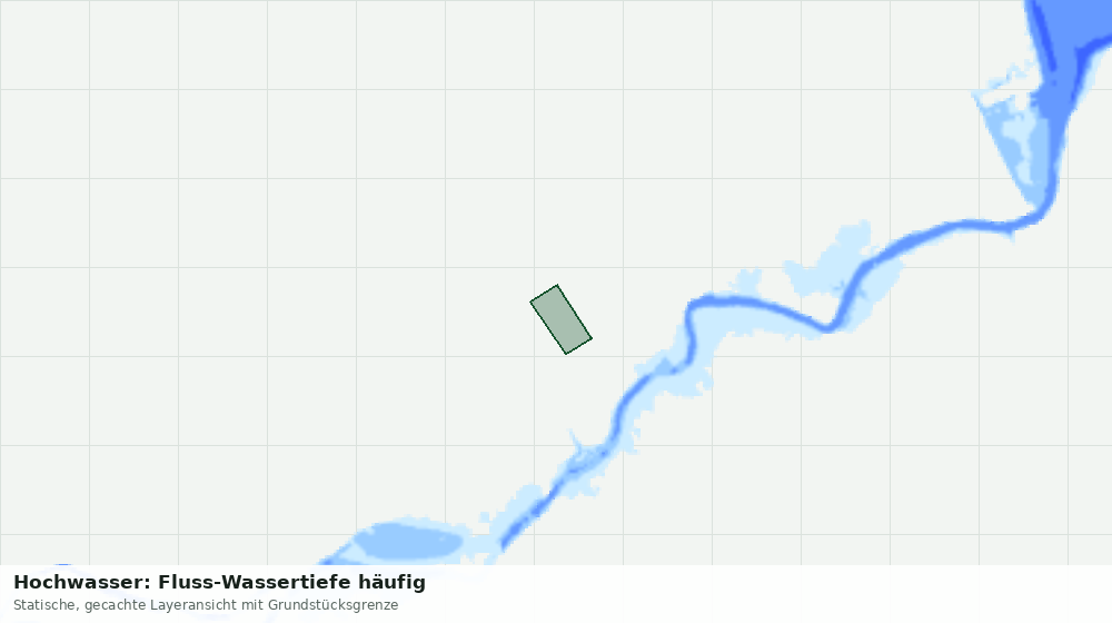 Statische Kartenansicht: Hochwasser: Fluss-Wassertiefe häufig