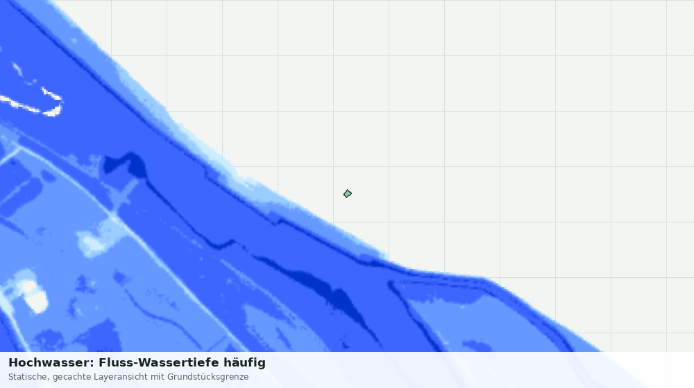 Statische Kartenansicht: Hochwasser: Fluss-Wassertiefe häufig