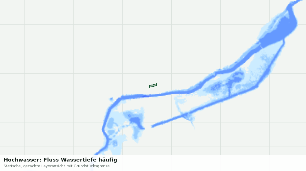 Statische Kartenansicht: Hochwasser: Fluss-Wassertiefe häufig