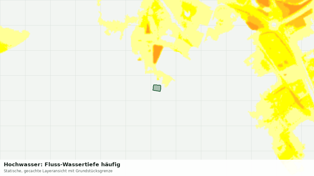 Statische Kartenansicht: Hochwasser: Fluss-Wassertiefe häufig