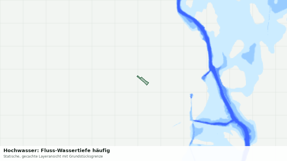 Statische Kartenansicht: Hochwasser: Fluss-Wassertiefe häufig