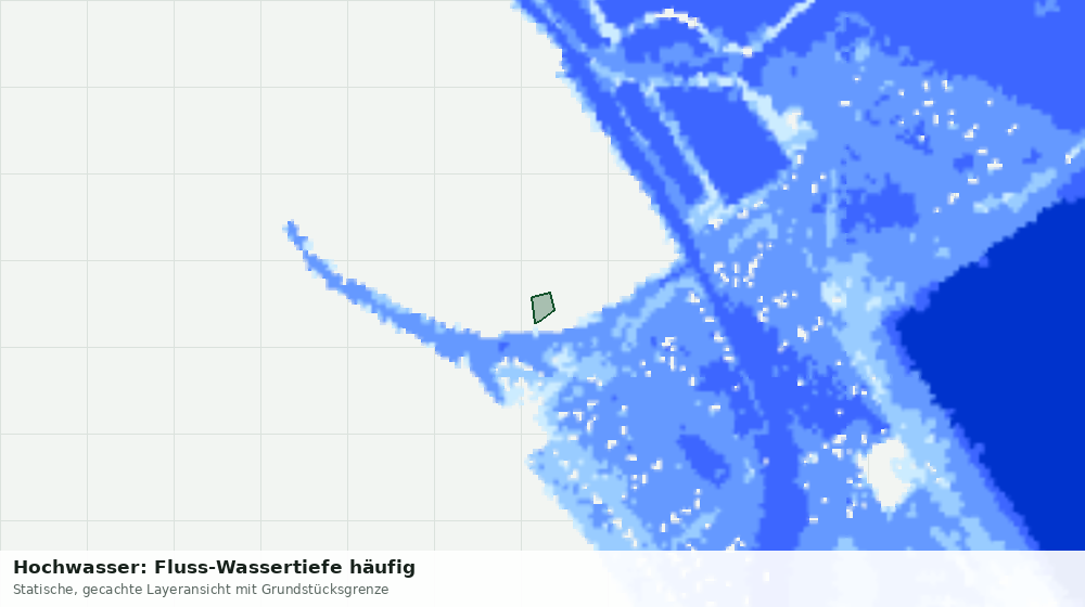 Statische Kartenansicht: Hochwasser: Fluss-Wassertiefe häufig