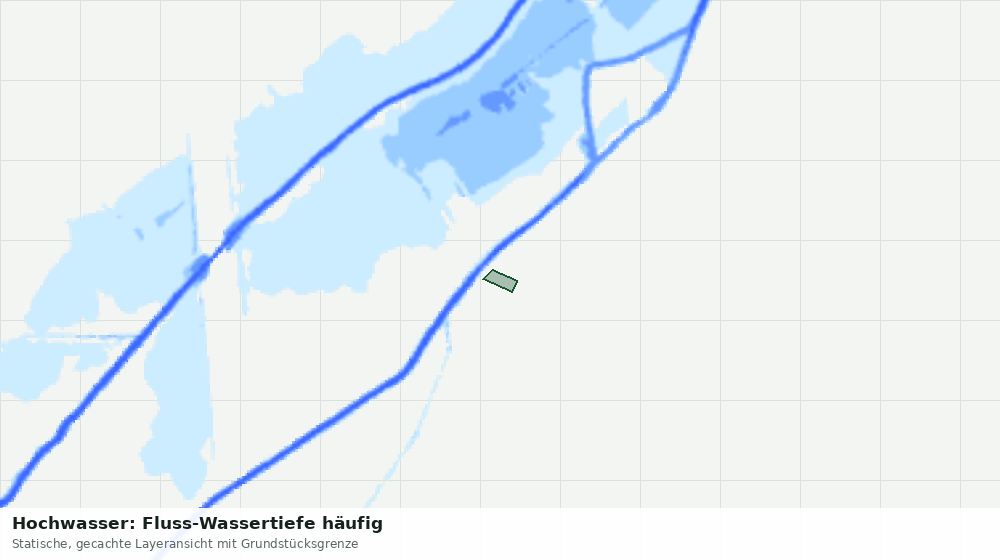 Statische Kartenansicht: Hochwasser: Fluss-Wassertiefe häufig