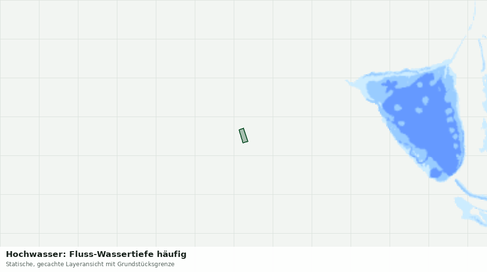 Statische Kartenansicht: Hochwasser: Fluss-Wassertiefe häufig