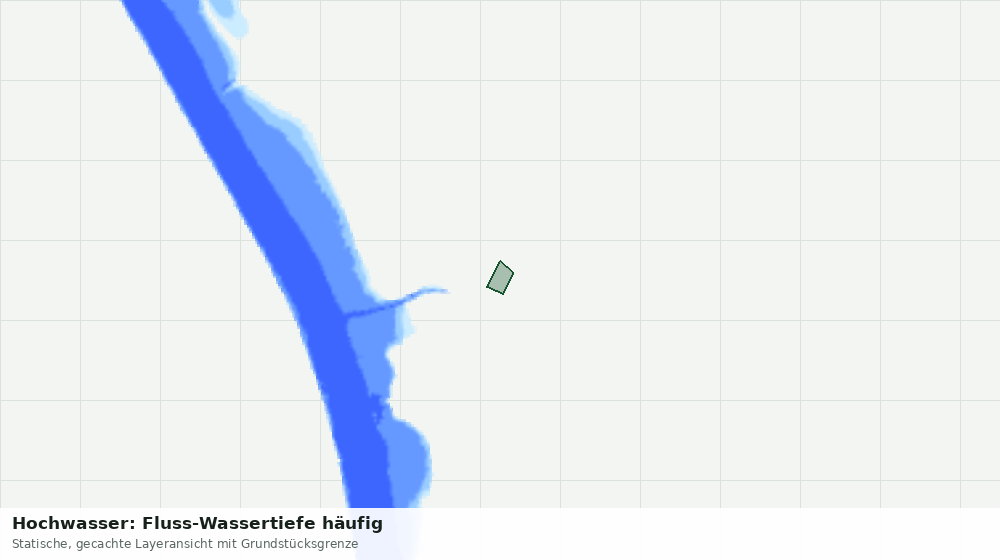 Statische Kartenansicht: Hochwasser: Fluss-Wassertiefe häufig