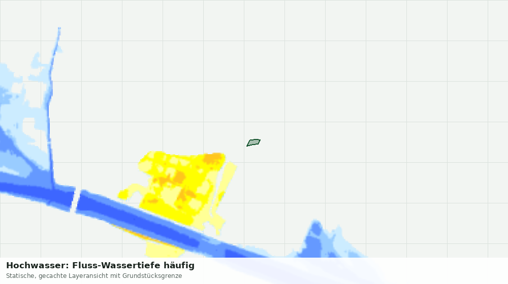 Statische Kartenansicht: Hochwasser: Fluss-Wassertiefe häufig
