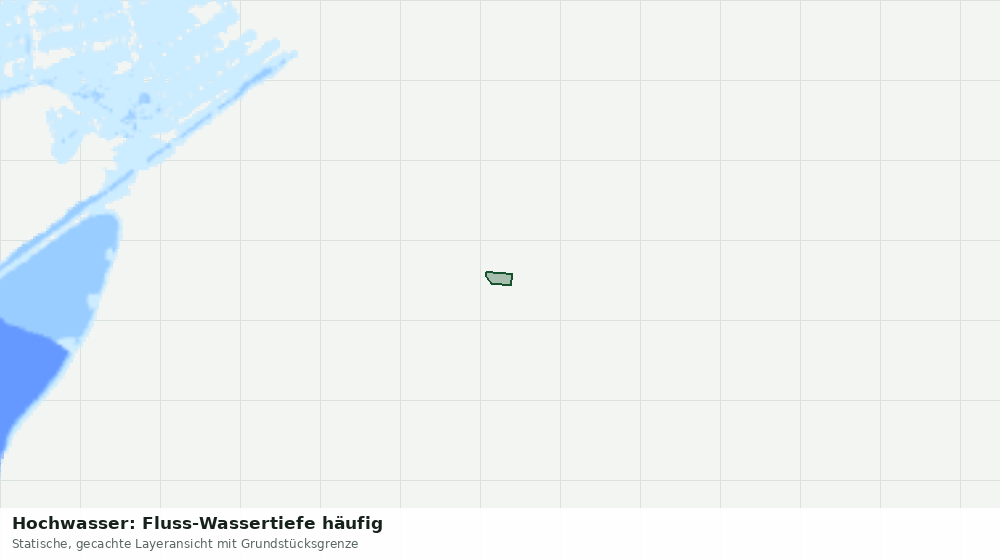 Statische Kartenansicht: Hochwasser: Fluss-Wassertiefe häufig