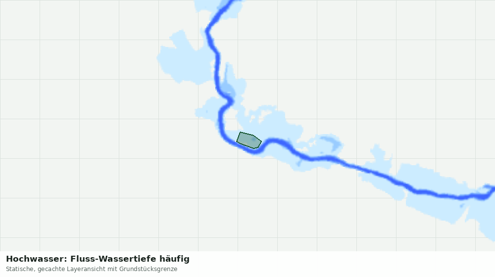 Statische Kartenansicht: Hochwasser: Fluss-Wassertiefe häufig