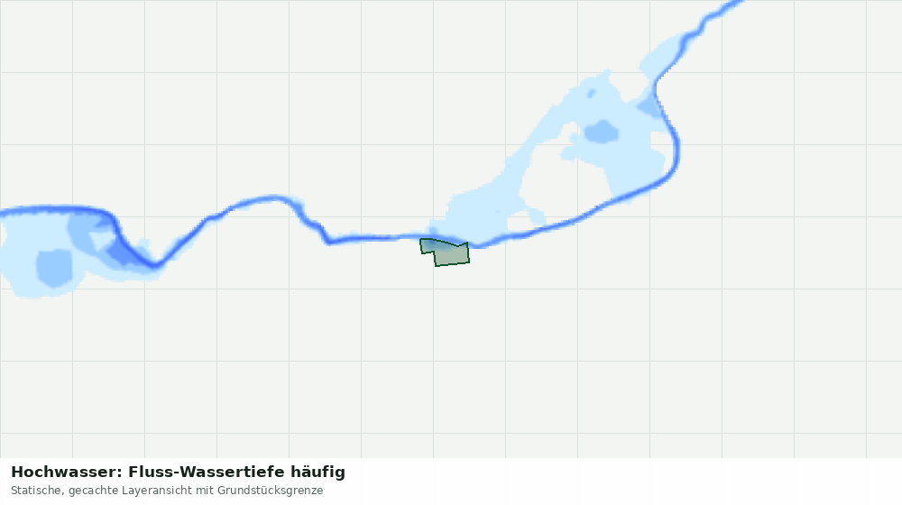 Statische Kartenansicht: Hochwasser: Fluss-Wassertiefe häufig