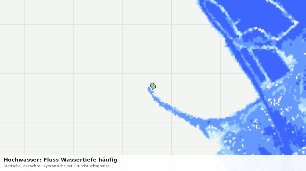 Statische Kartenansicht: Hochwasser: Fluss-Wassertiefe häufig