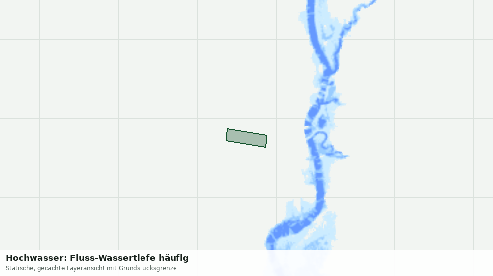 Statische Kartenansicht: Hochwasser: Fluss-Wassertiefe häufig