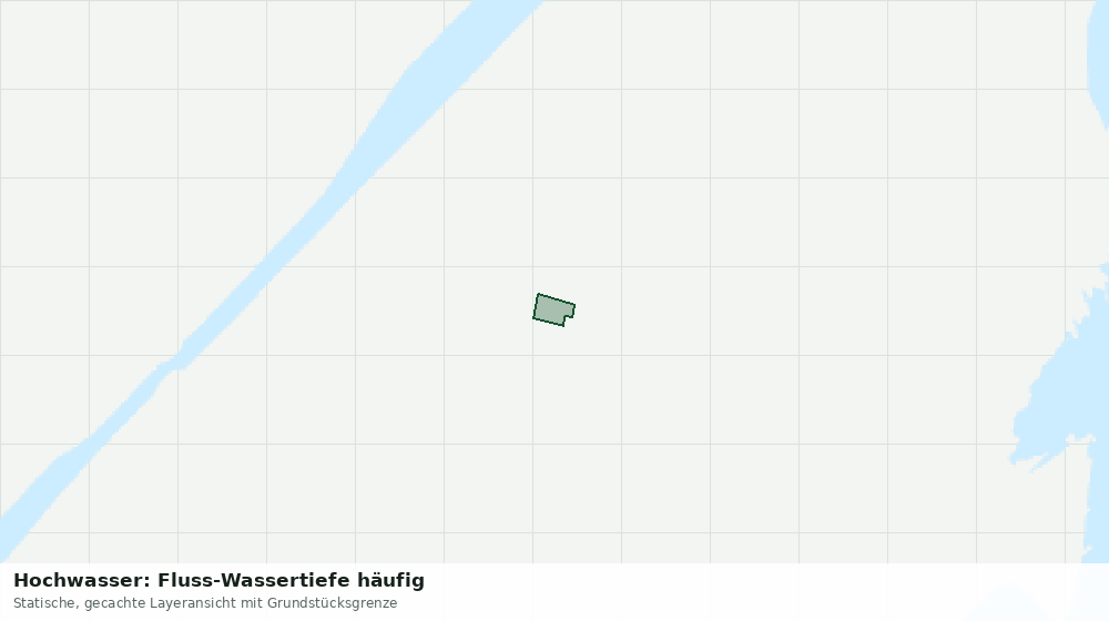 Statische Kartenansicht: Hochwasser: Fluss-Wassertiefe häufig