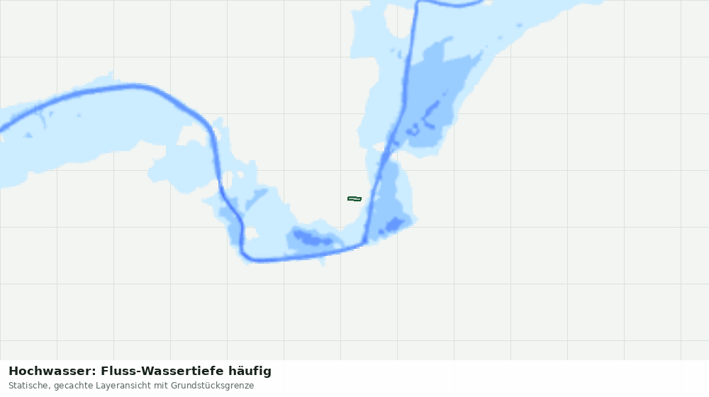 Statische Kartenansicht: Hochwasser: Fluss-Wassertiefe häufig