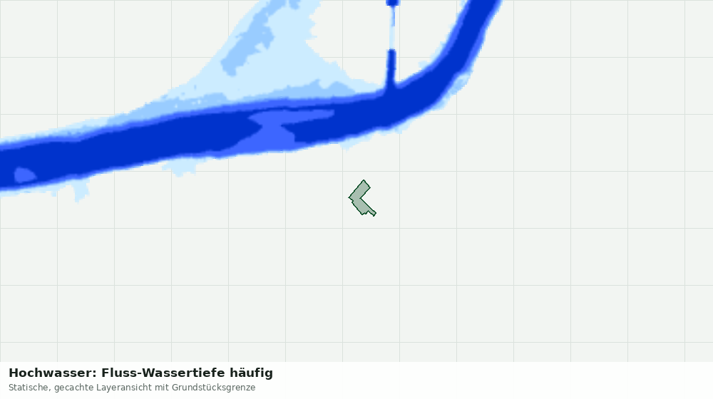 Statische Kartenansicht: Hochwasser: Fluss-Wassertiefe häufig