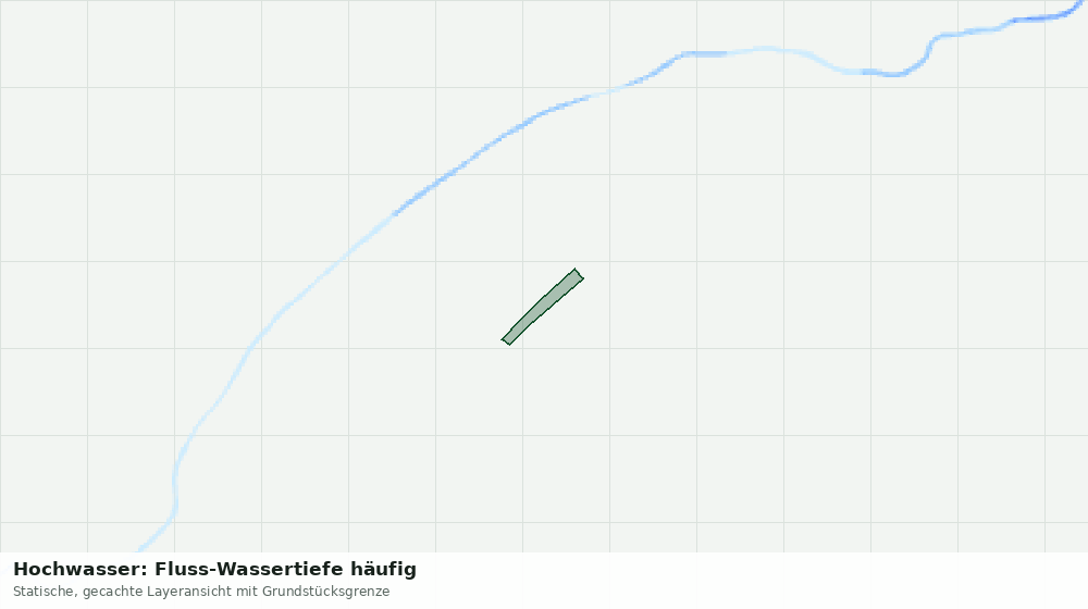 Statische Kartenansicht: Hochwasser: Fluss-Wassertiefe häufig