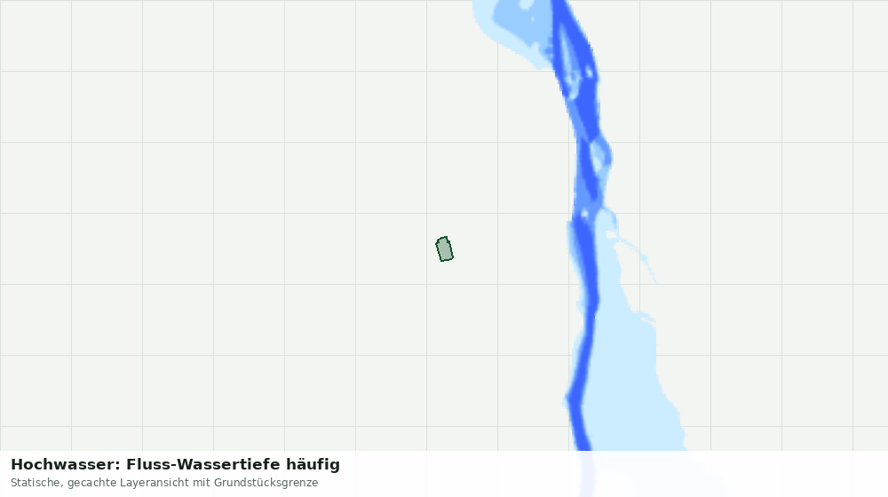 Statische Kartenansicht: Hochwasser: Fluss-Wassertiefe häufig