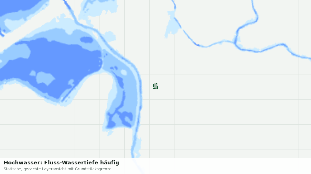 Statische Kartenansicht: Hochwasser: Fluss-Wassertiefe häufig
