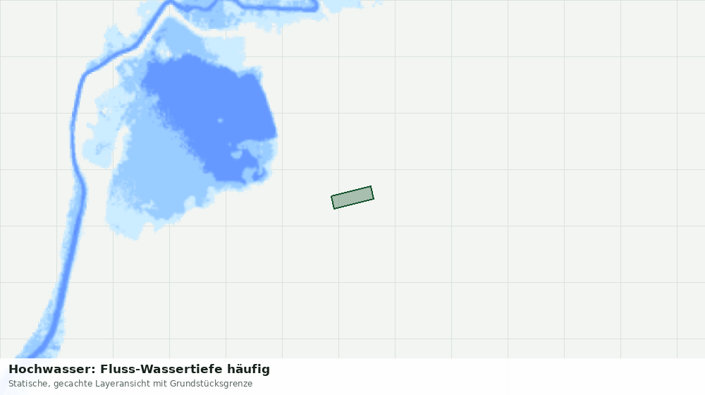 Statische Kartenansicht: Hochwasser: Fluss-Wassertiefe häufig