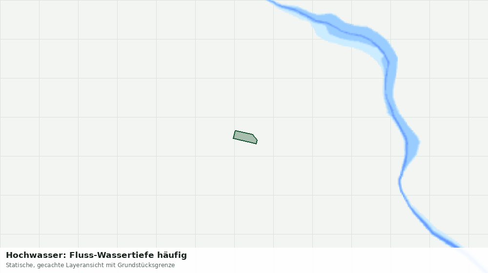 Statische Kartenansicht: Hochwasser: Fluss-Wassertiefe häufig