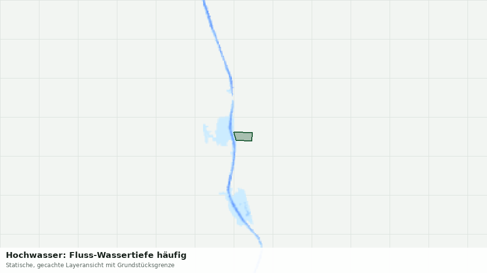 Statische Kartenansicht: Hochwasser: Fluss-Wassertiefe häufig