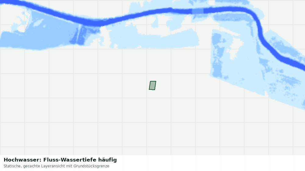 Statische Kartenansicht: Hochwasser: Fluss-Wassertiefe häufig
