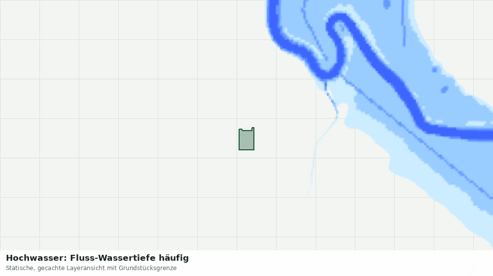 Statische Kartenansicht: Hochwasser: Fluss-Wassertiefe häufig