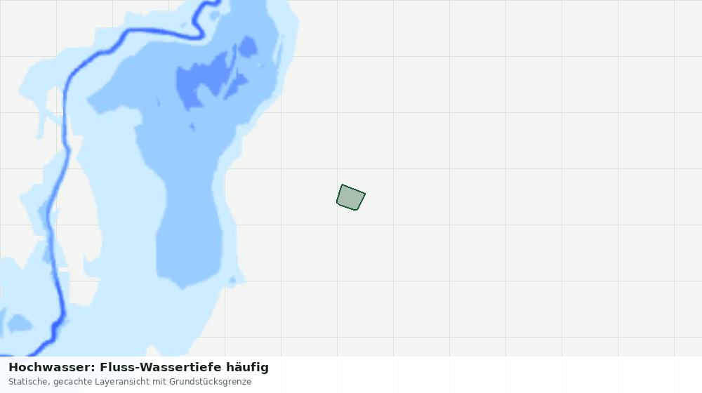 Statische Kartenansicht: Hochwasser: Fluss-Wassertiefe häufig