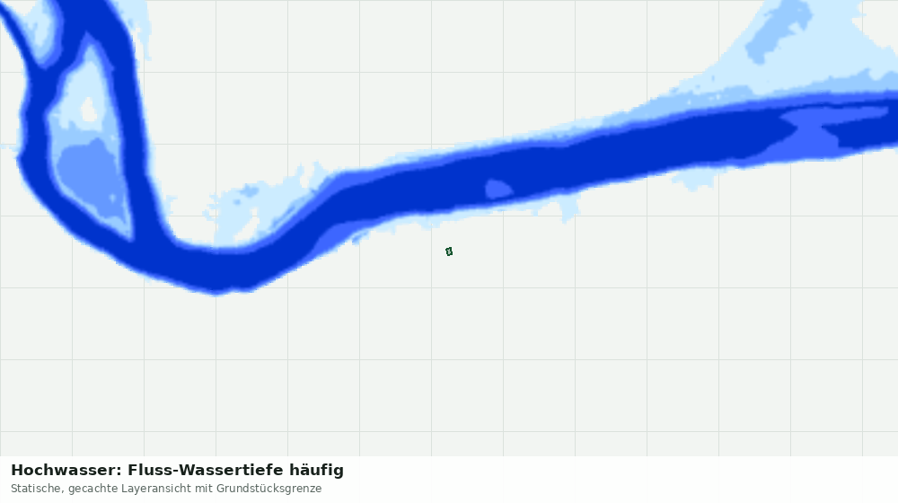 Statische Kartenansicht: Hochwasser: Fluss-Wassertiefe häufig