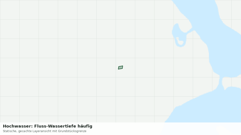 Statische Kartenansicht: Hochwasser: Fluss-Wassertiefe häufig