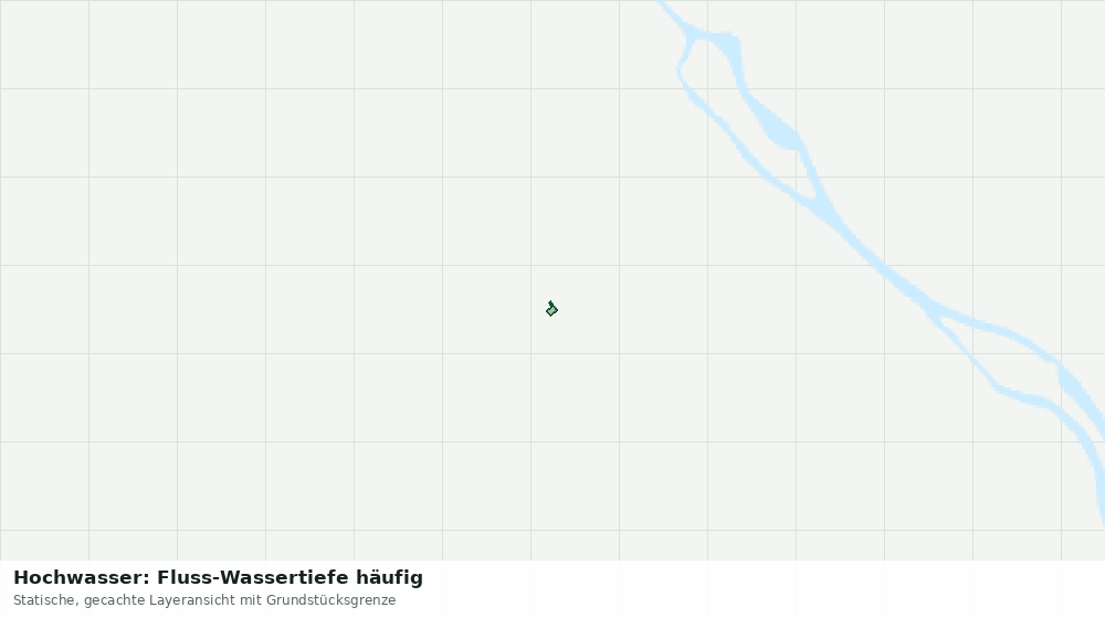 Statische Kartenansicht: Hochwasser: Fluss-Wassertiefe häufig