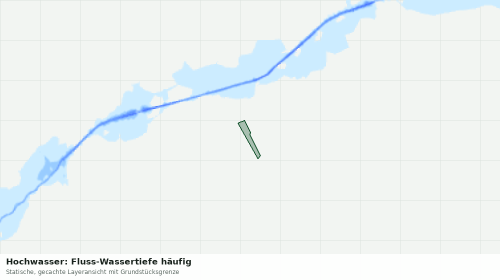 Statische Kartenansicht: Hochwasser: Fluss-Wassertiefe häufig
