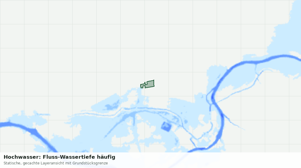 Statische Kartenansicht: Hochwasser: Fluss-Wassertiefe häufig