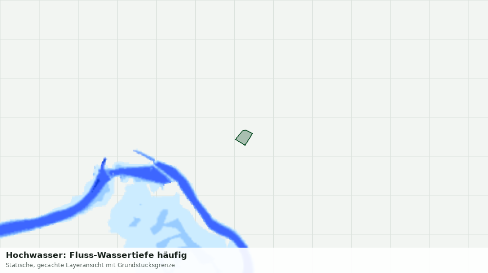 Statische Kartenansicht: Hochwasser: Fluss-Wassertiefe häufig